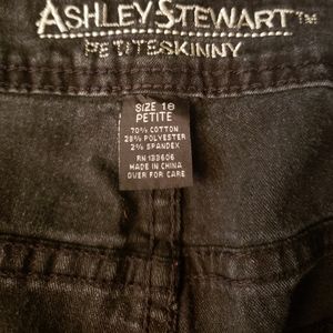 Ashley Stewart Black Petite Skinny Jean